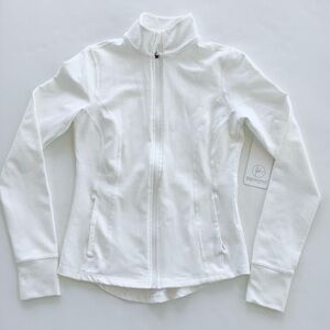 90 Degree By Reflex White Full-Zip Utility Jacket